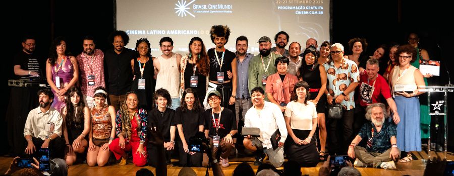 Premiados, jurados e curadores nas mostras competitivas da 20ª CineBH. Foto: Leo Fontes / Universo Produção
